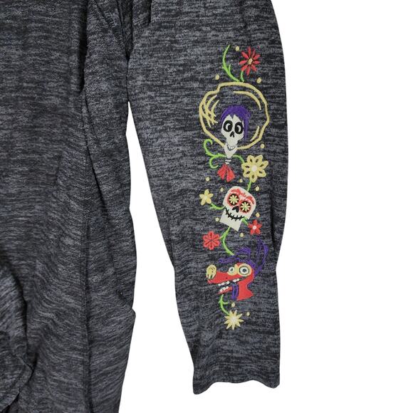 Disney Cardigan sz 5 Pixar Coco Miguel Embroidered Hood Cape Gothic Day of Dead - Picture 11 of 16